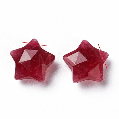 Natural Red Jade Charms X-G-H241-04H-1