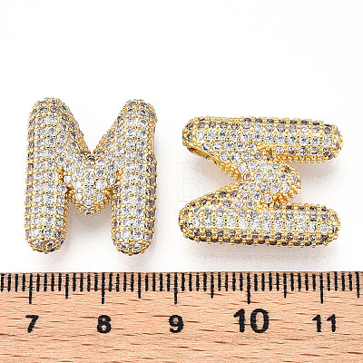 Brass Micro Pave Cubic Zirconia Pendants KK-N254-06G-M-1