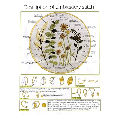 DIY Embroidery Sets DIY-P021-C04-1