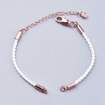 Braided Cotton Cord Bracelet Making MAK-I006-RG-1