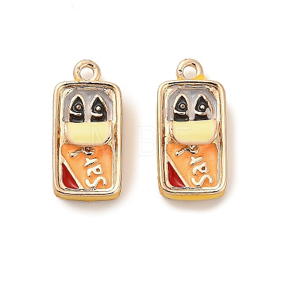 Alloy Enamel Pendants X-PALLOY-R155-01G-05-1