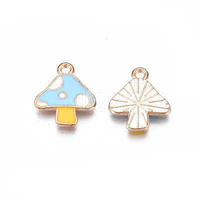 Autumn Theme Alloy Enamel Charms X-ENAM-S115-143D-1