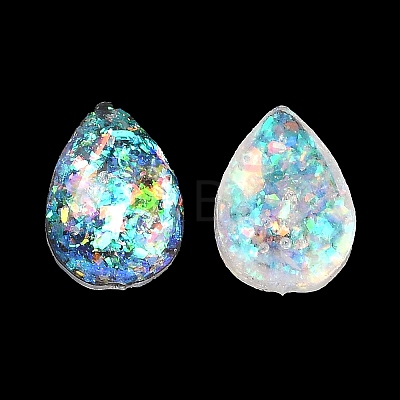 Resin Imitation Opal Cabochons RESI-H148-07-1
