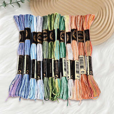 6-Ply Polyester Embroidery Floss OCOR-WH20074-15G-1