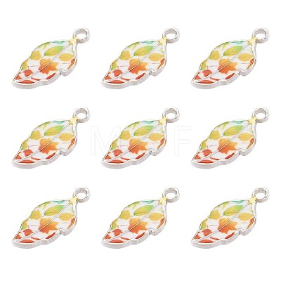 Alloy Enamel Pendants PALLOY-TAC0009-25P-A-1