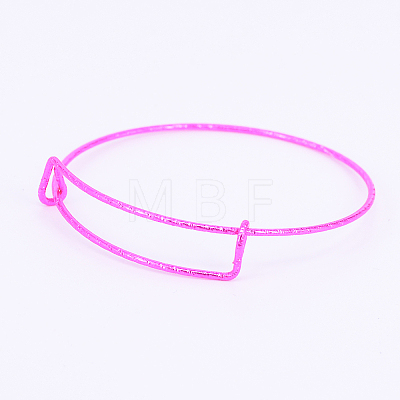 Adjustable Iron Bangle Making BJEW-TAC0004-02D-1