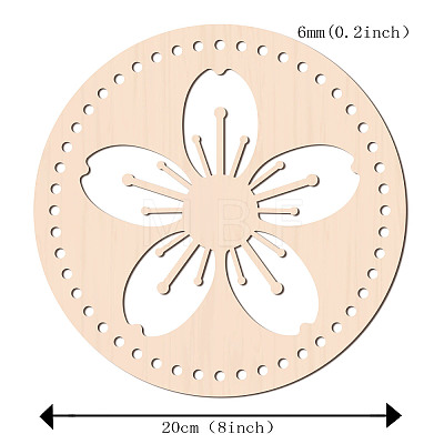 Basswood Basket Bottoms WOOD-WH0111-021-1