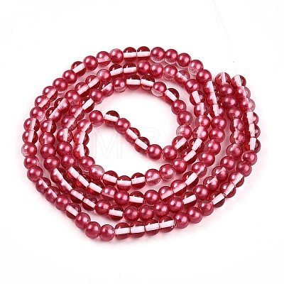 Baking Paint Transparent Glass Beads X1-DGLA-N011-6mm-06-1