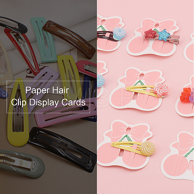 Paper Hair Clip Display Cards DIY-WH0199-79-1