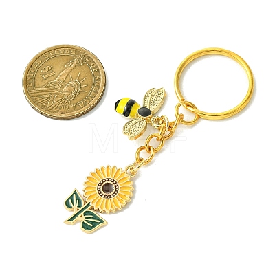 Alloy Enamel Pendants  Keychain KEYC-JKC00827-1