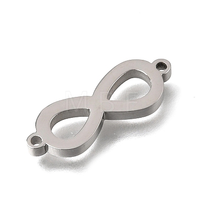 304 Stainless Steel Polishing Infinity Connector Charms STAS-E532-05P-1
