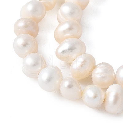 Natural Cultured Freshwater Pearl Beads Strands PEAR-I007-07Q-05C-1