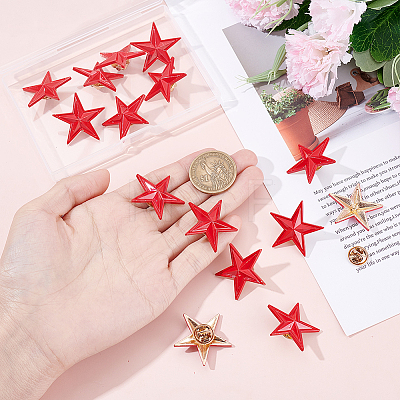15Pcs Alloy Enamel Brooches JEWB-HY0001-55-1
