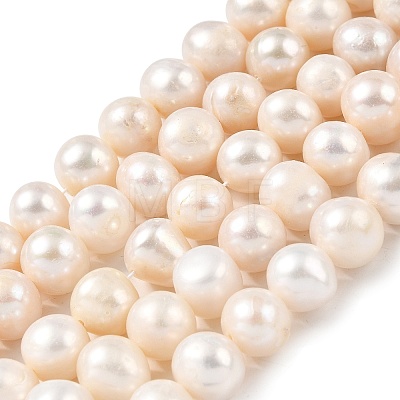 Natural Cultured Freshwater Pearl Beads Strands PEAR-I007-07U-01B-1