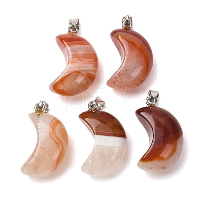 Natural Agate Pendants G-F820-02L-18-1