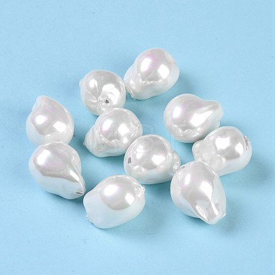 Glass Imitation Baroque Pearl with Irregular Shapes GLAA-B019-01B-1