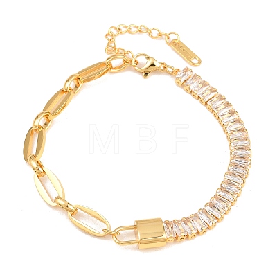 304 Stainless Steel Figaro Chain Bracelets BJEW-B171-07G-1