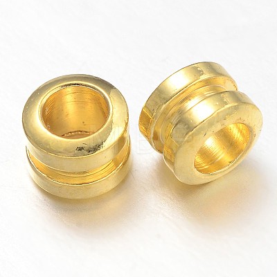 Column Brass Spacer Beads KK-L105-08G-1