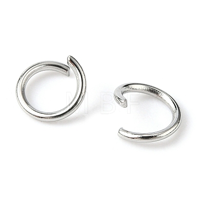 304 Stainless Steel Open Jump Rings STAS-E011-6x0.8mm-1