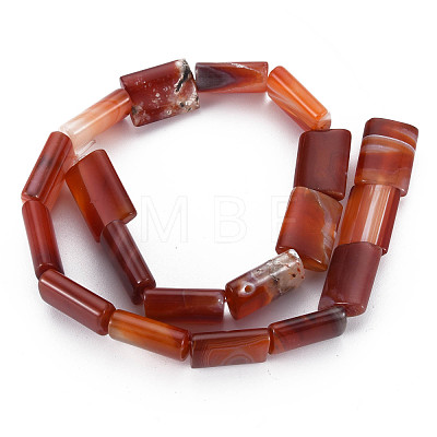 Brazil Red Agate Beads Strands G-S359-351A-1
