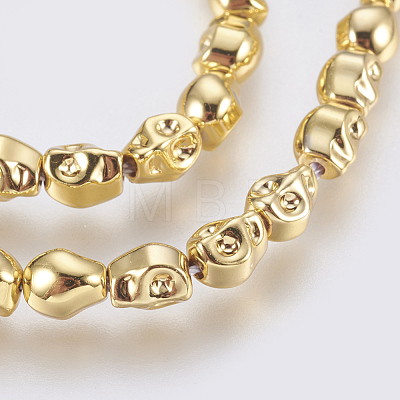 Electroplated Non-magnetic Synthetic Hematite Bead Strand G-E495-05-1