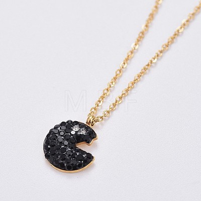 (Jewelry Parties Factory Sale)304 Stainless Steel Cable Chains Pendant Necklaces NJEW-F267-21G-1