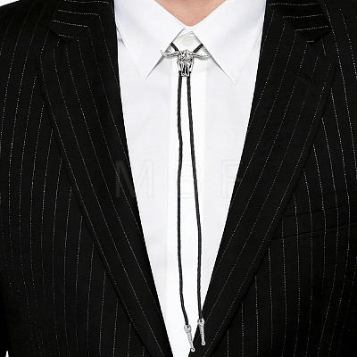 1Pc Alloy Cattle Head Bolo Tie Necklaces NJEW-MA0001-01-1