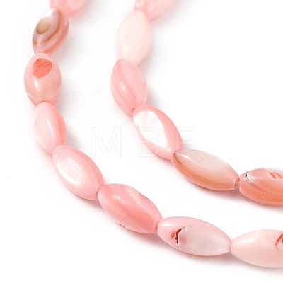 Natural Freshwater Shell Dyed Beads Strands SHEL-M018-13-07-1