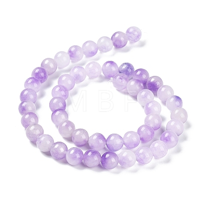 Faceted Rondelle Dyed Natural White Jade Bead Strands G-D073-01G-1