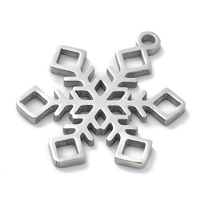 Christmas Theme Anti-Tarnish 304 Stainless Steel Pendants STAS-R003-04P-04-1