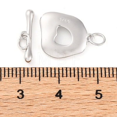 925 Sterling Silver Toggle Clasps STER-U005-08P-1