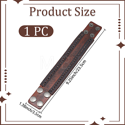 Cowhide Cord Bracelets BJEW-WH20003-12B-01-1