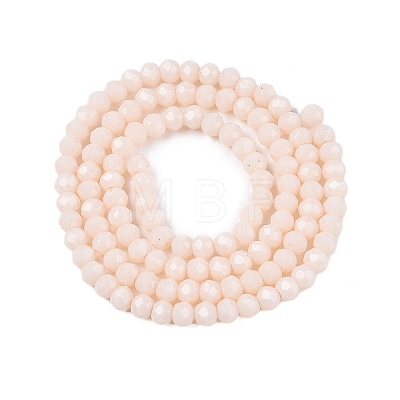 Opaque Solid Color Imitation Jade Glass Beads Strands EGLA-A044-P3mm-D05-1