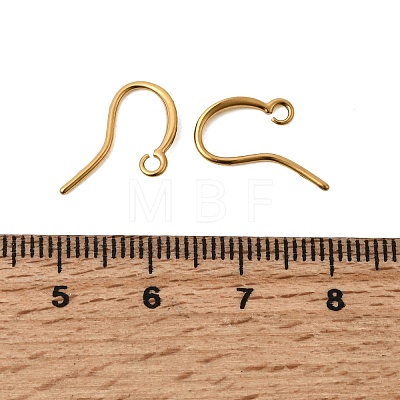 304 Stainless Steel Rhinestone Earring Hooks STAS-B128-42G-1