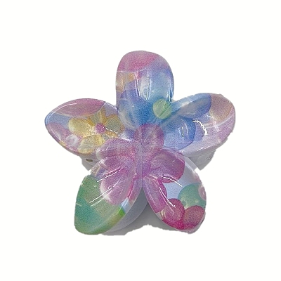 Flower Plastic Claw Hair Clips PW-WGE7CC1-06-1