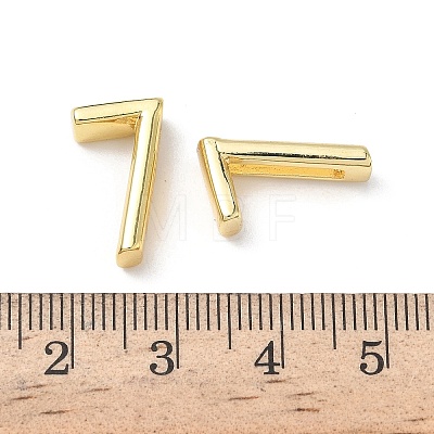 Brass Slide Charms KK-L253-15G-07-1