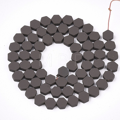 Spray Painted Non-magnetic Synthetic Hematite Beads Strands G-T116-03B-20-1