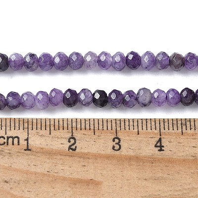 Dyed Natural Malaysia Jade Rondelle Beads Strands G-E316-2x4mm-65-1