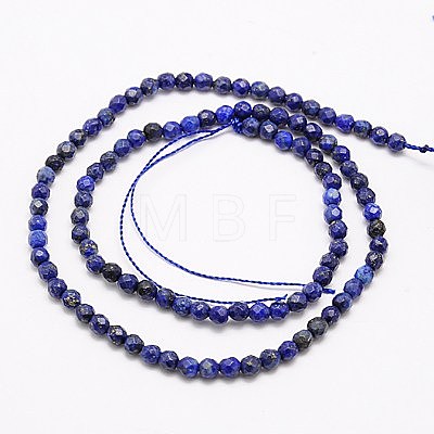 Natural Lapis Lazuli Beads Strands X-G-G545-18-1