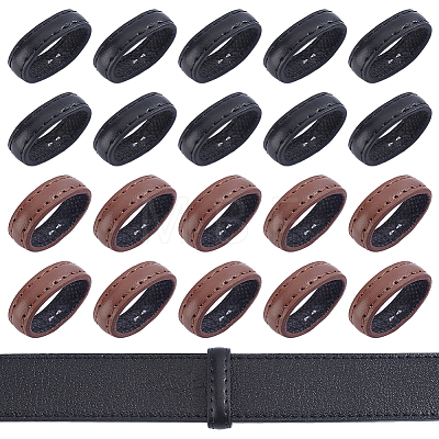 20Pcs 2 Colors Leather Belt Loop Ring DIY-PH0036-53-1