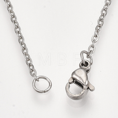 201 Stainless Steel Pendant Necklaces NJEW-T009-JN149-2-1