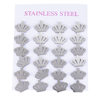 304 Stainless Steel Stud Earrings EJEW-H350-14P-1