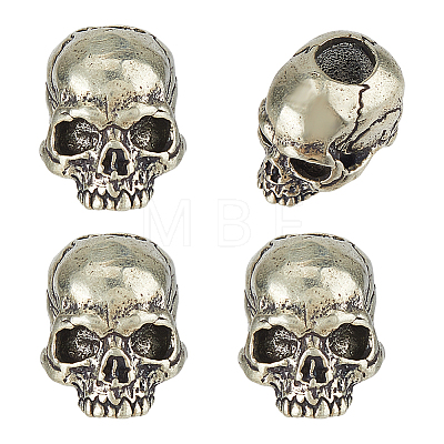 4Pcs Brass Beads KK-FH0008-09A-AS-1