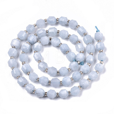 Natural Aquamarine Beads Strands G-N328-021-1