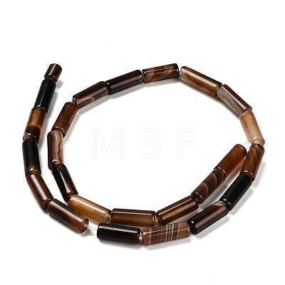 Dyed Natural Agate Beads Strands G-G203-01E-1