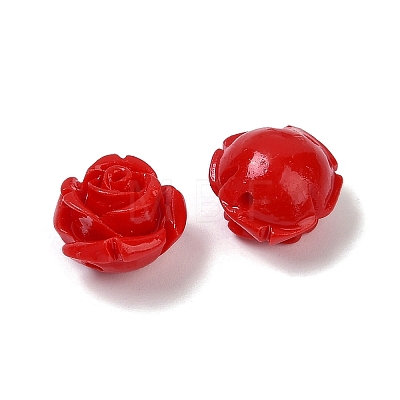 Synthetic Coral Carved Beads CORA-H003-01A-14-1