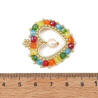 Shell Pearl & Glass Beaded Pendants PALLOY-MZ01410-1