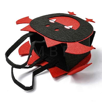 Bat Felt Halloween Candy Bags with Handles HAWE-K001-01F-1