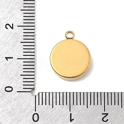 304 Stainless Steel Enamel with Rhinestone Pendants STAS-Z179-38G-01-1