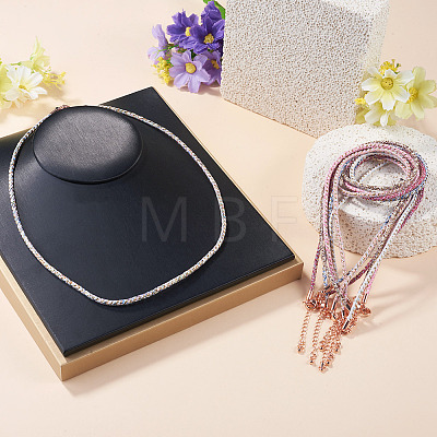 7Pcs 7 Colors 2.5MM Round Nylon Cotton Cord Necklace Making NJEW-TA0001-25RG-1